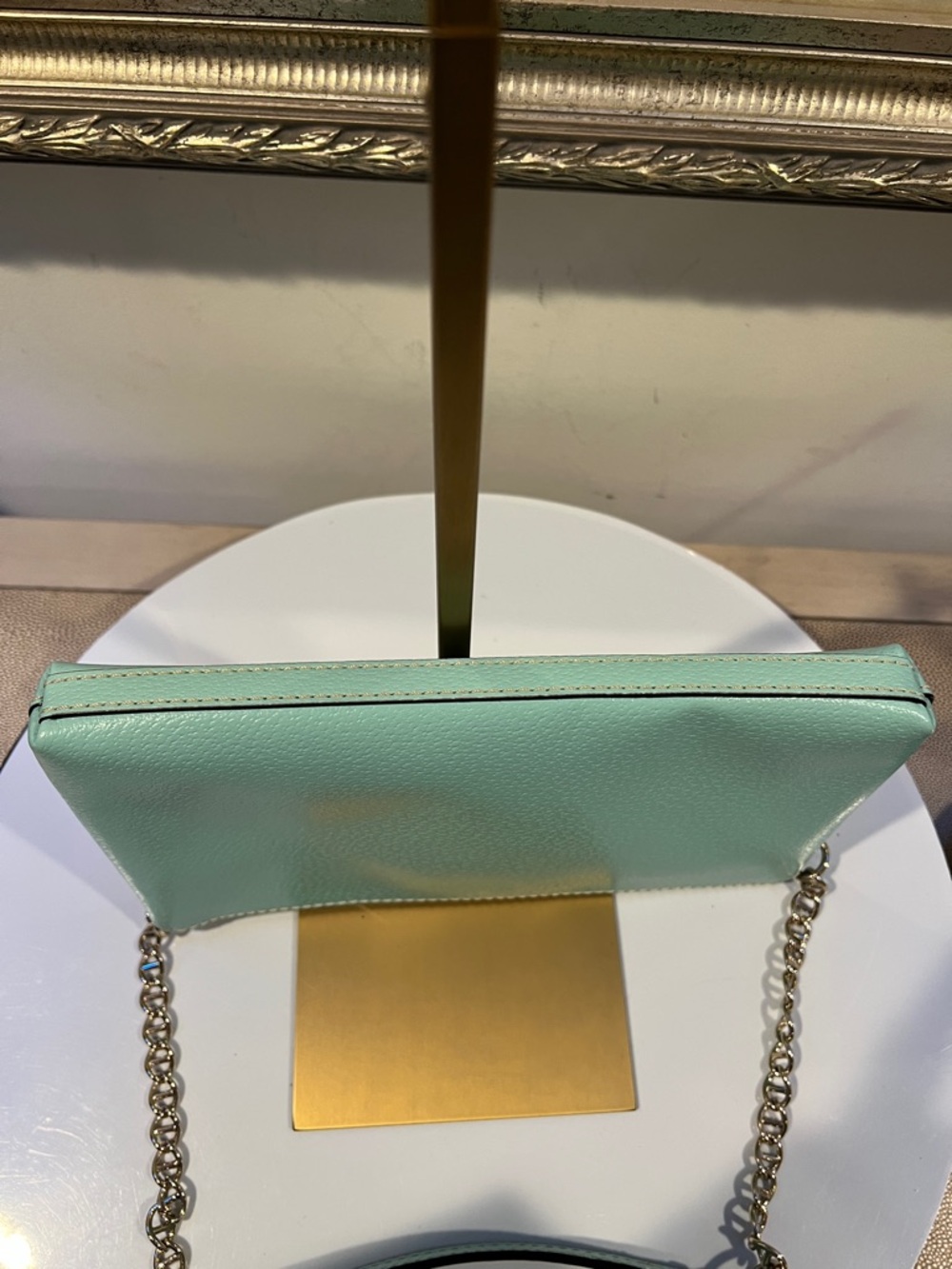 Kate Spade Turquoise Blue Leather Shoulder Bag EUC - Picture 12 of 14